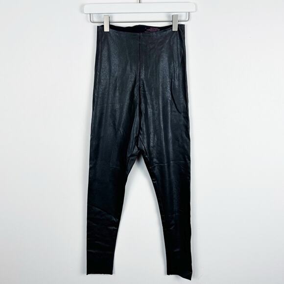 Commando High Waisted Faux Leather Leggings Size Medium - Picture 2 of 5